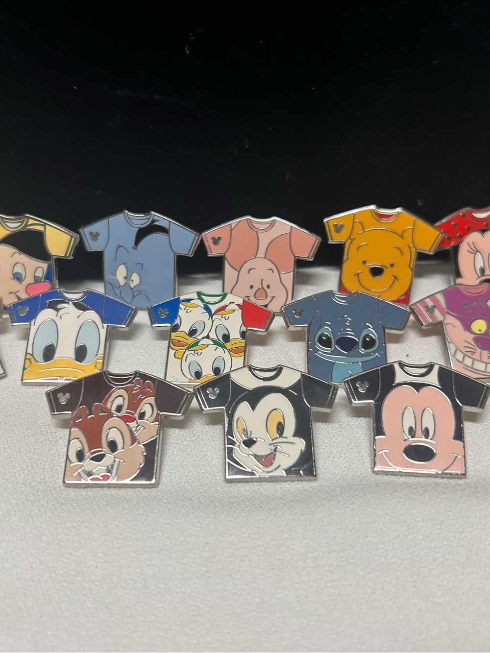 Disney Retired 2011 Hidden Mickey T-Shirt Trading Pins 15 Pc Mixed Lot